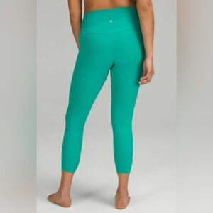 Lululemon align 25” Maldives green sz 10